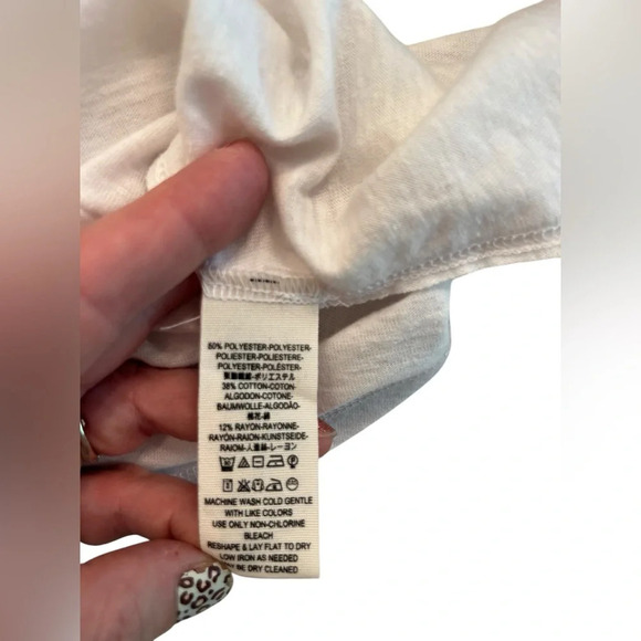 We The FREE PEOPLE Carly Metal Ring Scoop-Back White Tank Top Sz M - Picture 8 of 9